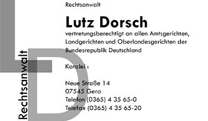 Rechtsanwaltskanzlei Lutz Dorsch